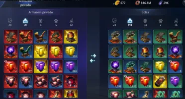 2 Contas Mir4 Nível 101 a outra ALT Nível 23
