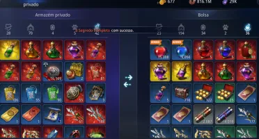 2 Contas Mir4 Nível 101 a outra ALT Nível 23
