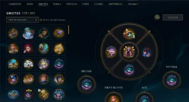 Conta League of Legends, muitas skins, emote Mestre, e mais