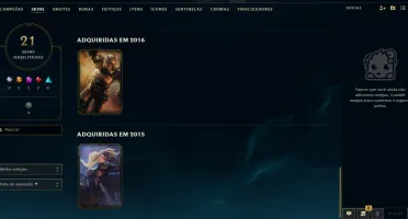 Conta Antiga Lol / League 02/2014 Com Skins Da Época