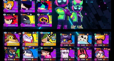Conta Braw Stars Bem Upada com 130 Skins