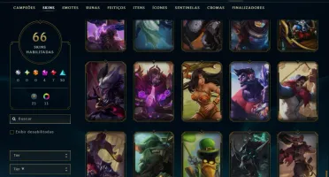 Ouro 4 com 130 Champs e 66 Skins +4 Prestigios