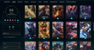 Ouro 4 com 130 Champs e 66 Skins +4 Prestigios