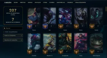 Ouro 4 com 130 Champs e 66 Skins +4 Prestigios