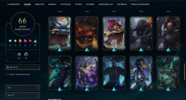 Ouro 4 com 130 Champs e 66 Skins +4 Prestigios