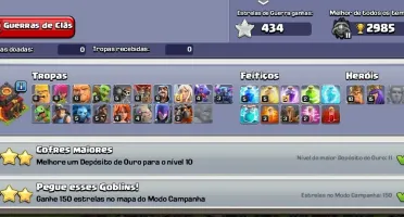 Vende-se conta no clash of clans CV 10