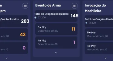 CONTA GENSHIN AR59✨14 LENDÁRIOS⭐7 ARMAS 5⭐SHOGUN+LUZ DO 🔪⭐