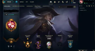 Conta lol gold 4, lvl 195 - LEIA