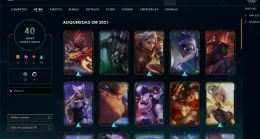 Conta lol gold 4, lvl 195 - LEIA