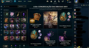 CONTA LOL PLAT COM 167 SKINS E SKINS LIMITADAS