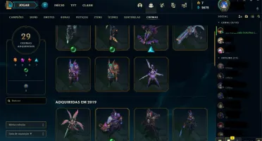 CONTA LOL PLAT COM 167 SKINS E SKINS LIMITADAS