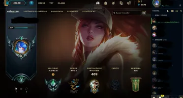 CONTA LOL PLAT COM 167 SKINS E SKINS LIMITADAS