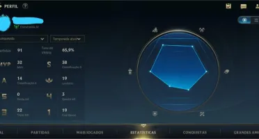 Conta WildRift, Esmeralda 4, WINRATE e MMR Alto e +