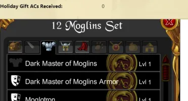 Conta nova com dark master of moglins