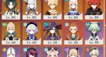 Hu Tao e Ayaka Super Fortes + 9 personagens 5* + 5 armas 5*