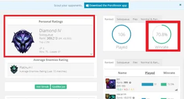 Conta Diamante 4 (Level 41) - 70% WinRate