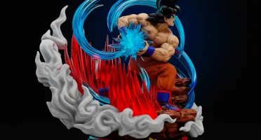 Goku Kaio-ken - Saga Saiyan DBZ 3D STL