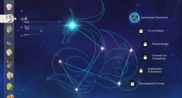 Conta genshin com melhores personagens e com muita exploraçã