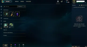 Conta UNRANKED LVL 27 + 27 Champs + 2 Skins