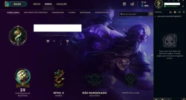 Conta UNRANKED LVL 27 + 27 Champs + 2 Skins