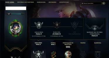 Conta prata 4 MAIN TOP com 56 skins e 76 champs