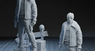 Leon Resident Evil 3d stl