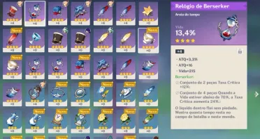 Genshin Impact Conta com Raiden+Luz do Cortador de Grama