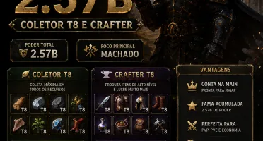 Conta Na Main Machado 2.57B Coletor T8 E Crafter