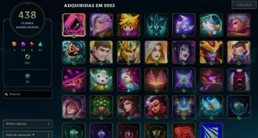 CONTA PLAT 2 / VARIAS SKINS LOL E TFT