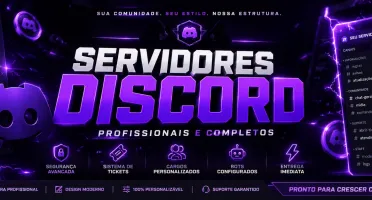 **Servidor Discord Completo + Bots + Tickets + Cargos | Entr