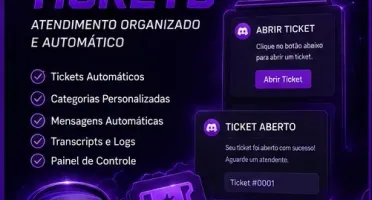 **Servidor Discord Completo + Bots + Tickets + Cargos | Entr