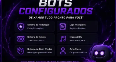 **Servidor Discord Completo + Bots + Tickets + Cargos | Entr