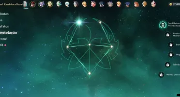 Genshin impact com Kazuha C1 Hu Tao e outros T5