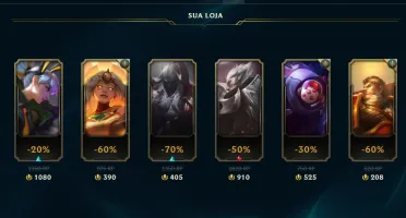 CONTA UNRANKED C/ MECH ATROX, RIVEN ESPADA VALOROSA E +SKINS