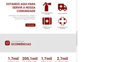 Site PHP para Bombeiros Voluntários
