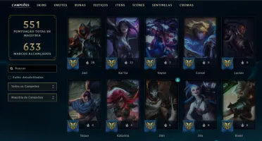 Conta Lol Com 438 Skins