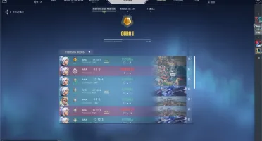 Conta platina 4/ouro no valorant(com clash ganho)