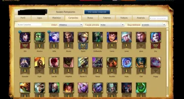 Conta League of Legends platina 5