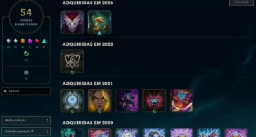 Lol Ferro, 7 Skins, 1 Mítica, 2 Lendárias, Upada na Mão