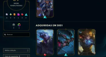 Lol Ferro, 7 Skins, 1 Mítica, 2 Lendárias, Upada na Mão