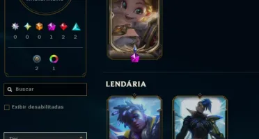 Lol Ferro, 7 Skins, 1 Mítica, 2 Lendárias, Upada na Mão