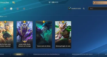 Conta Wild rift varias skins