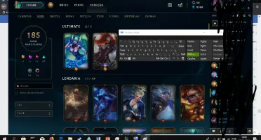 Conta de LoL (elo passado plat soloq), 180+ skins, all champ