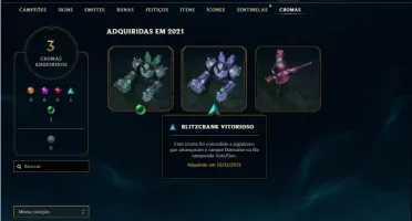 Conta Unranked (EX DIAMANTE) com 51 Champs e 11 Skins + RP