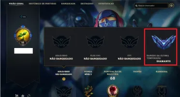 Conta Unranked (EX DIAMANTE) com 51 Champs e 11 Skins + RP