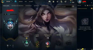 Conta lol Smurf Platina 2 MMR D3 Email Não Vinculado