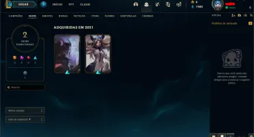 Conta lol Smurf Platina 2 MMR D3 Email Não Vinculado