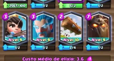 CONTA CLASH OF CLANS CV9 + CLASH ROYALE 6 LENDÁRIAS