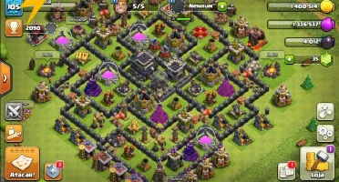 CONTA CLASH OF CLANS CV9 + CLASH ROYALE 6 LENDÁRIAS