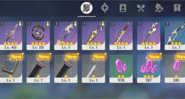 CONTA AR26 GENSHIN, VENTI & MONA 5*, ARMA 5* E +++